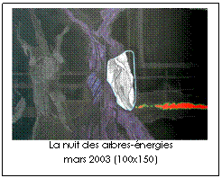Zone de Texte:    La nuit des arbres-énergies  mars 2003 (100x150)  